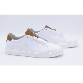 Polbut Férfi bőr sportcipő 2109 fehér 2