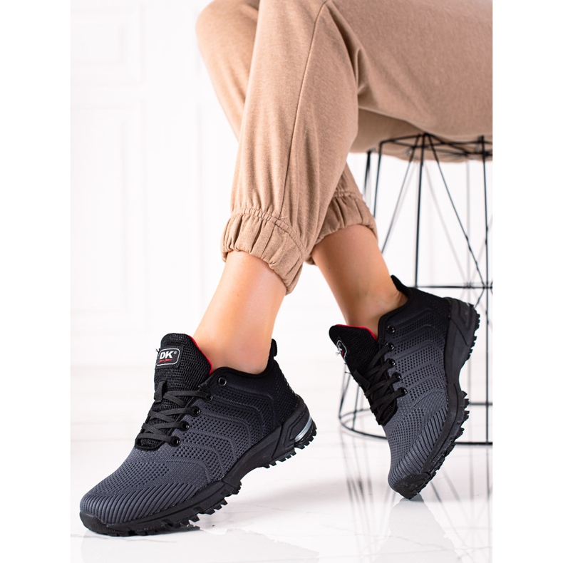 DK Kényelmes sportcipő fekete szürke 1