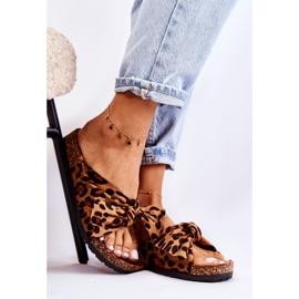 Wendy barna és fekete parafa talpú papucs bézs 1