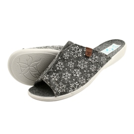 Adanex filc hópehely papucs 24217 fehér szürke 5 Adanex filc hópehely papucs 24217 fehér szürke 5