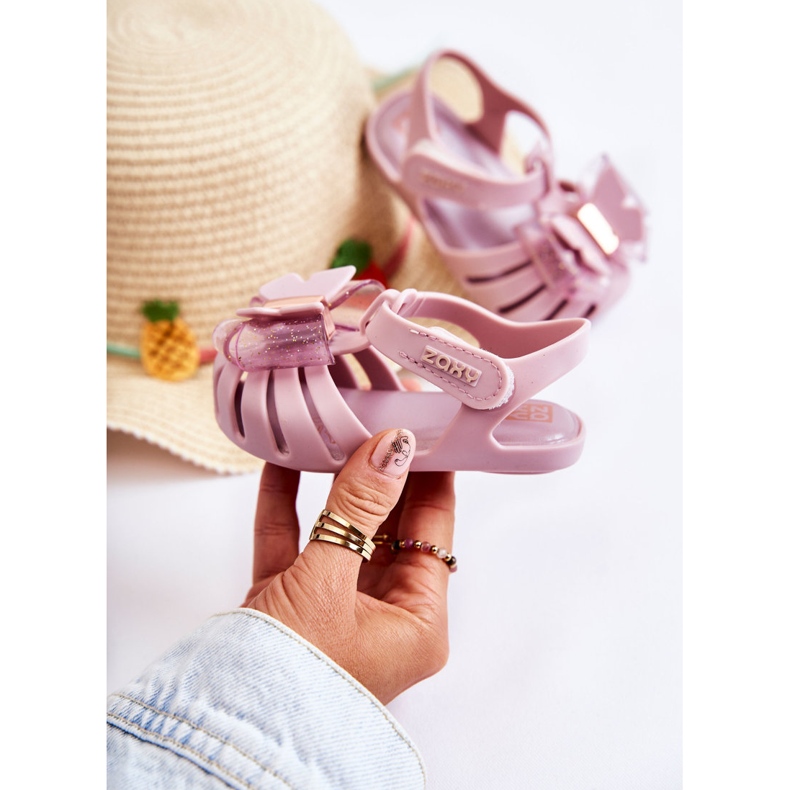 Gyermek szandál tépőzárral Illatos ZAXY JJ385034 Világos lila ['lila'] ibolya 1