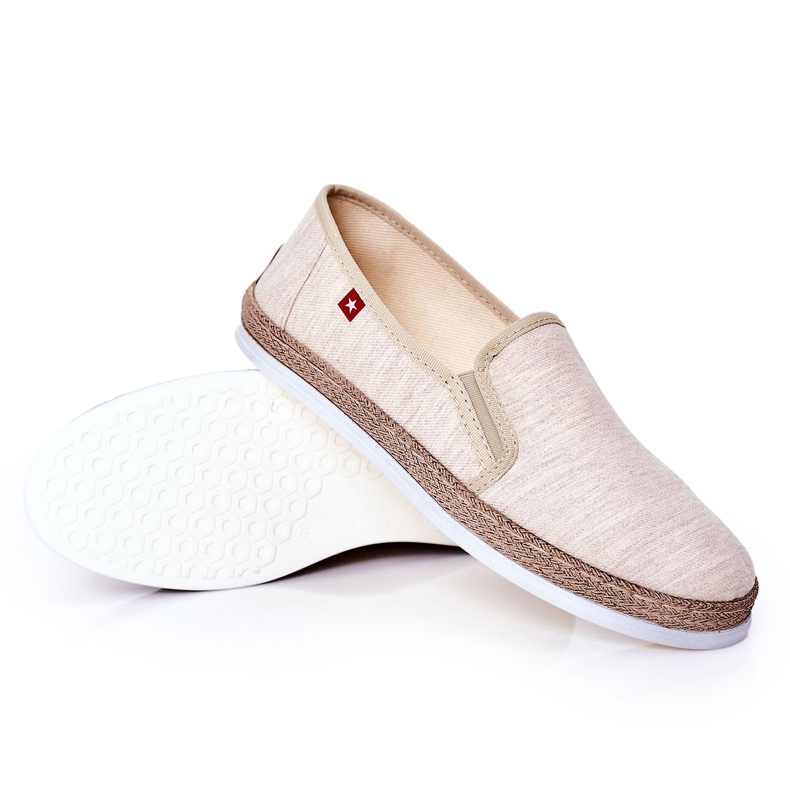 Férfi espadrilles Big Star HH176001 Bézs 3