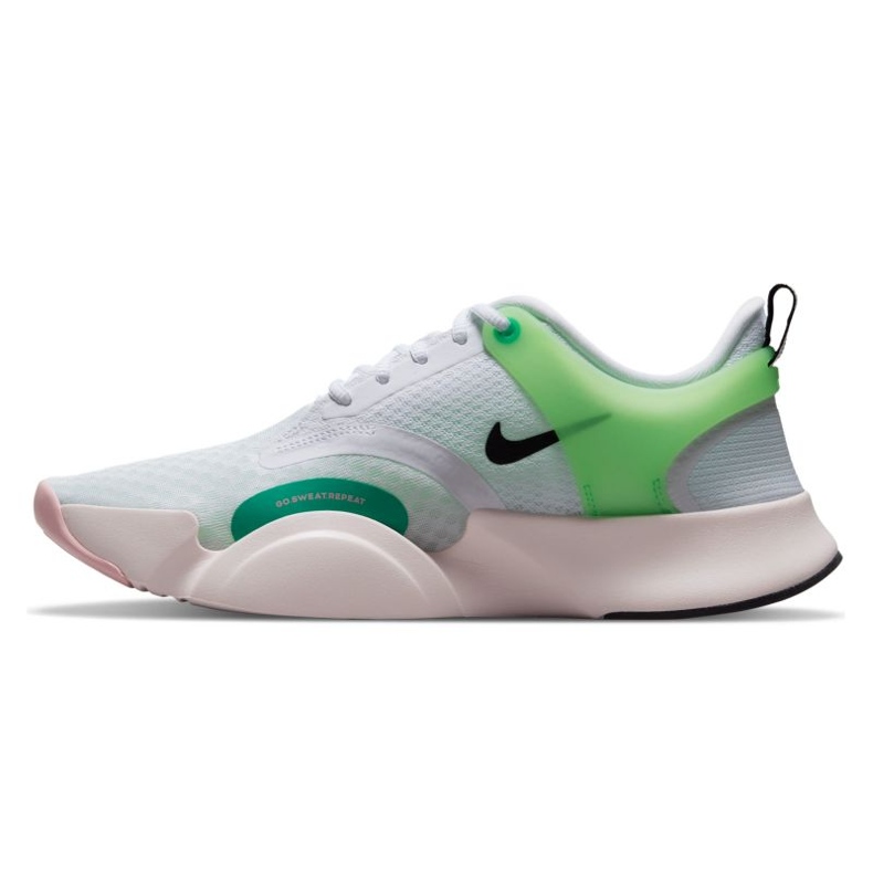 Nike SuperRep Go 2 W CZ0612-136 edzőcipő fehér zöld 1 Nike SuperRep Go 2 W CZ0612-136 edzőcipő fehér zöld 1