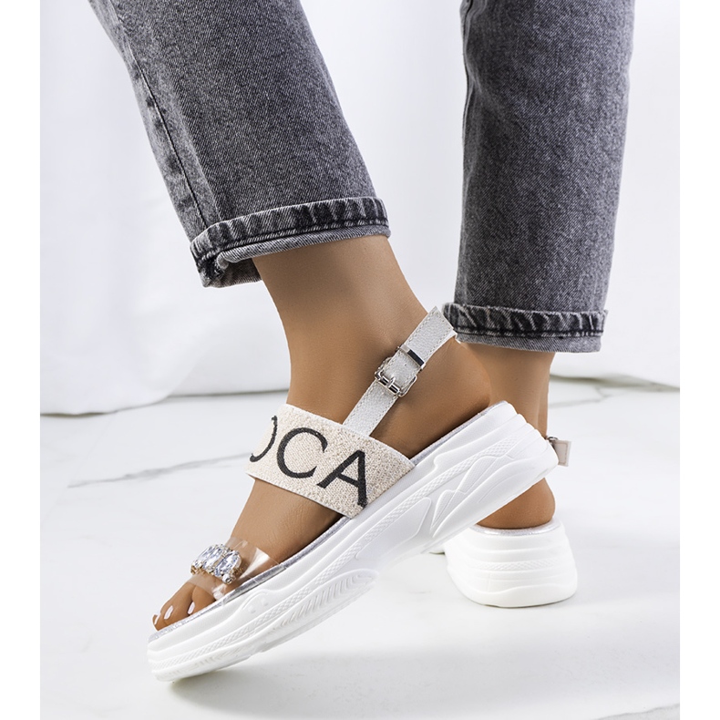 Hanin női fehér szandál 1