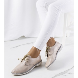 Grand Street fényes arany fűzős cipő aranysárga 1