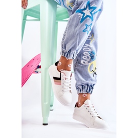 FK2 Női sportcipő fehér Renesme kötésben fekete rózsaszín aranysárga 1