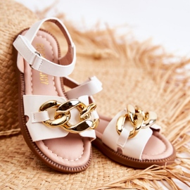 FR1 Gyermek szandál fehér Layra tépőzárral ['fehér'] 1