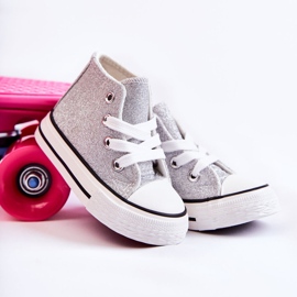 Gyermek tornacipő magas ezüst Catrina 1 Gyermek tornacipő magas ezüst Catrina 1