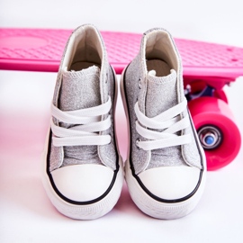 Gyermek tornacipő magas ezüst Catrina 2 Gyermek tornacipő magas ezüst Catrina 2