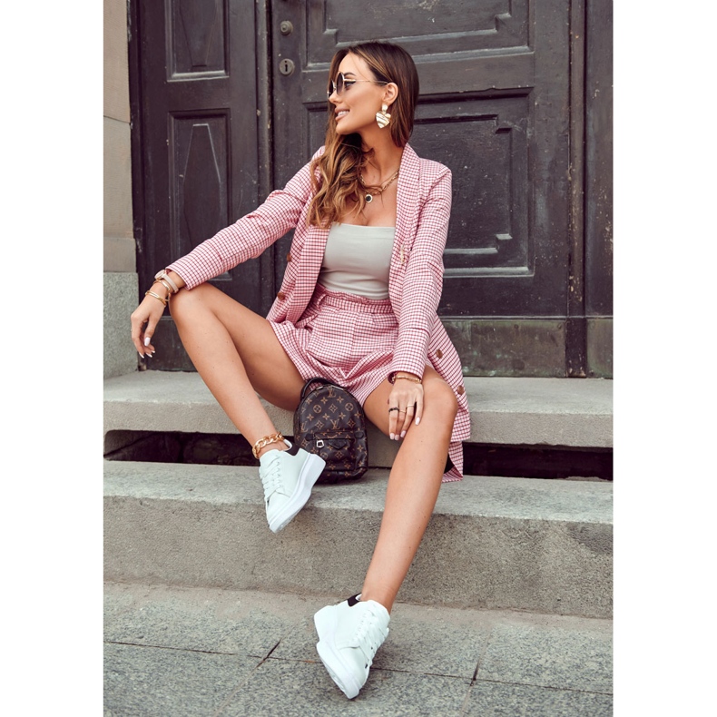 FS3 Női sportcipő fekete-fehér Eliso platformon 1