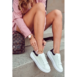 FS3 Női sportcipő fekete-fehér Eliso platformon 2