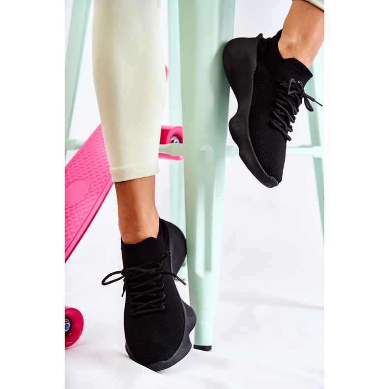 PS1 Fekete Dalmiro fekete női sportcipő 2