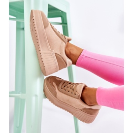 PS1 Női velúr sportcipő bézs Segurro 1