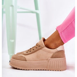 PS1 Női velúr sportcipő bézs Segurro 2