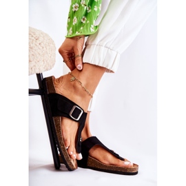 FB1 Női papucs csattal Fekete Elina 1