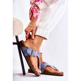 FB1 Női papucs csattal Kék Elina 1