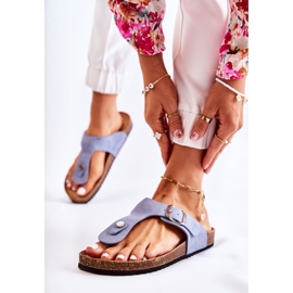 FB1 Női papucs csattal Kék Elina 2