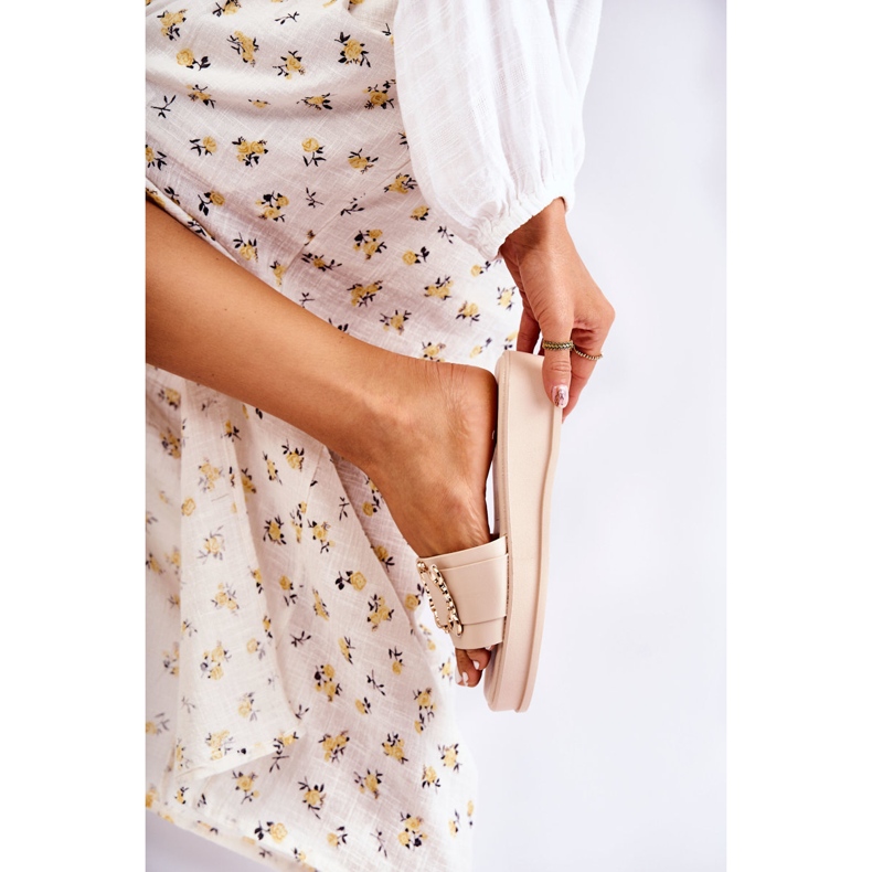 S.Barski Női Divatos Bőr Papucs Bézs Adaline 1 S.Barski Női Divatos Bőr Papucs Bézs Adaline 1