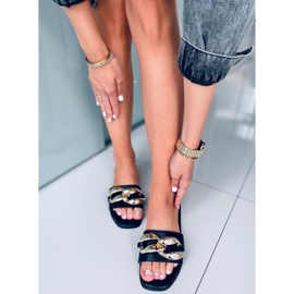 Dalia Fekete Papucs lánccal 1 Dalia Fekete Papucs lánccal 1