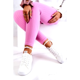 PS1 Női bőr tornacipő, fehér Mikayla 3