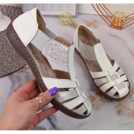 Zárt szandál T.Sokolski W SCA168B fehér-ezüst 1