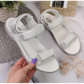 American Club W AM896B szürke tépőzáras szandál 1