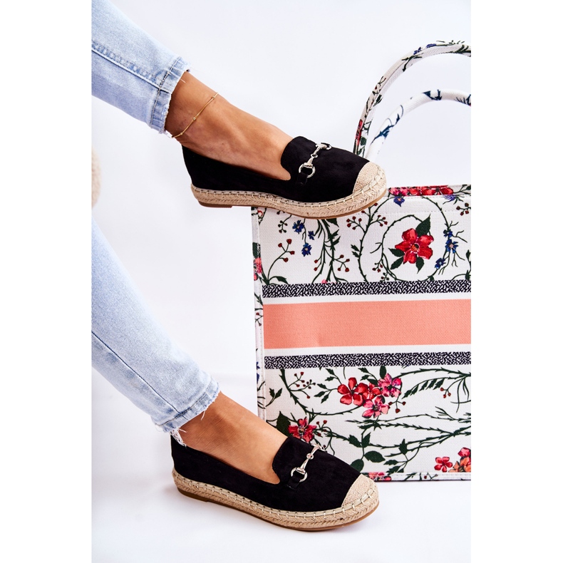 S.Barski Klasszikus fekete Oresa bebújós női espadrillák 1 S.Barski Klasszikus fekete Oresa bebújós női espadrillák 1