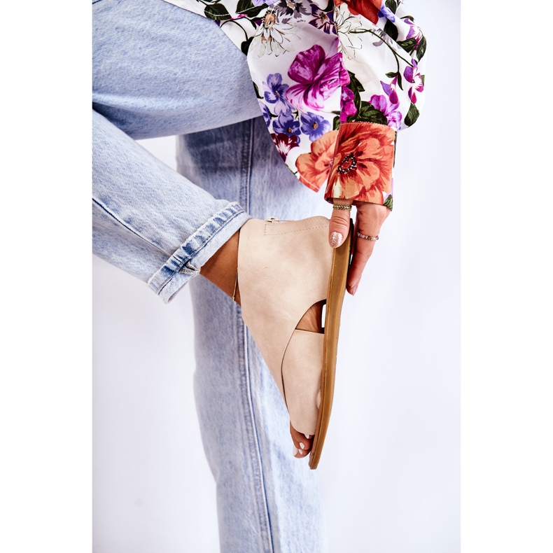 S.Barski Női bőr szandál Bézs Catalise 2