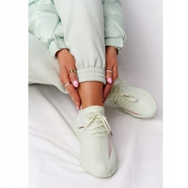 Női világos zöld cipők sportcipő 4
