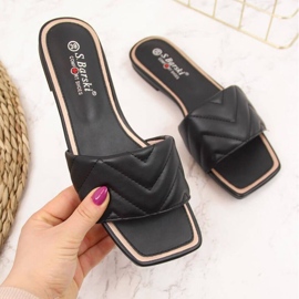 Steppelt papucs S. Barski W OLI103A fekete 1