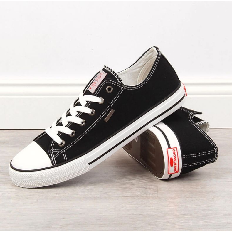 Low Cross Jeans M JJ1R4003C fekete tornacipő 2