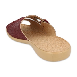 Befado női cipő pu 265D021 barna piros 2