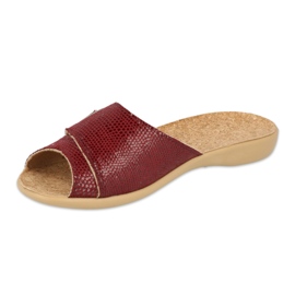 Befado női cipő pu 265D021 barna piros 1