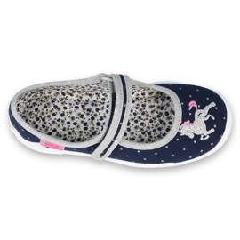Befado gyermekcipő 114X414 sötétkék ezüst szürke 1