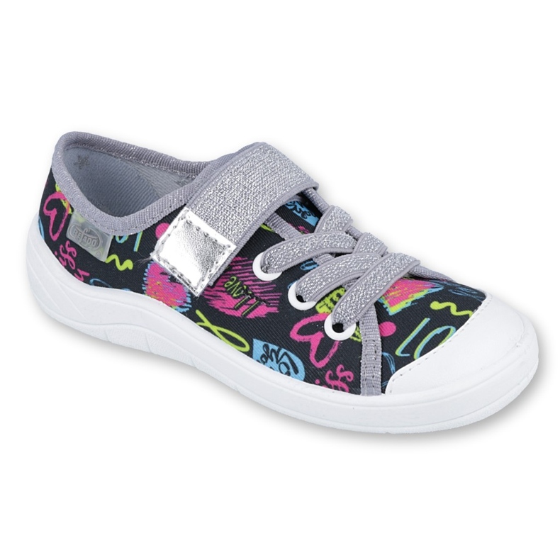 Befado gyermekcipő 251Q137 fekete rózsaszín ezüst szürke 1