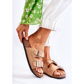 FB1 Női papucs bézs Misandei 1