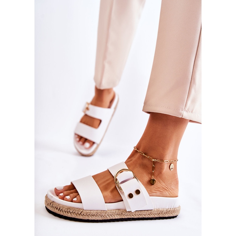 FB1 Divatos női fehér Penelope papucs 2 FB1 Divatos női fehér Penelope papucs 2