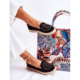 S.Barski Meredith fekete áttört, felbújós női espadrillák 2 S.Barski Meredith fekete áttört, felbújós női espadrillák 2