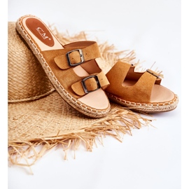 PG1 Klasszikus velúr női papucs Camel Casilda barna 1 PG1 Klasszikus velúr női papucs Camel Casilda barna 1