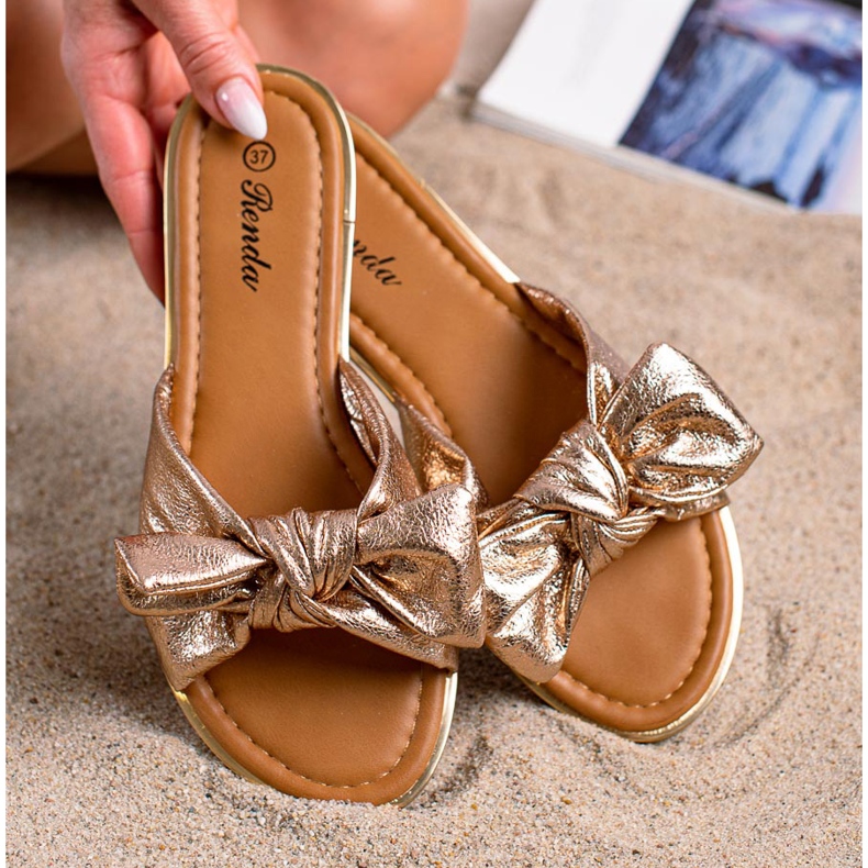 SHELOVET Arany papucs aranysárga 2