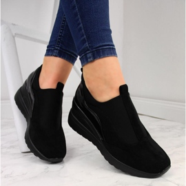 Női fekete ékszeres tornacipő Vinceza 1