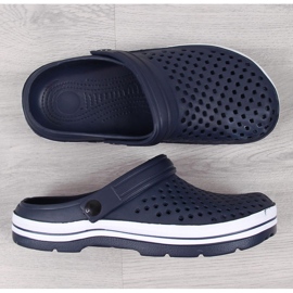 News HÍREK sötétkék áttört habszivacs papucs 1