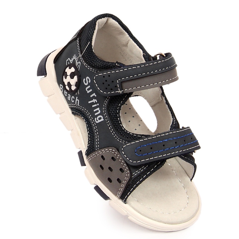 News Fiú szandál tépőzárral sötétkék HÍREK sokszínű 1