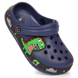 American Club sötétkék papucs dinoszaurusszal 1