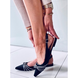 Magas sarkú balerinák Taylor Black chanel számára fekete 1