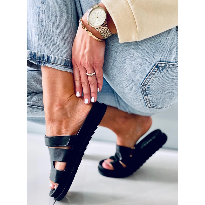 Női Tawny Black papucs fekete 2