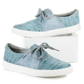 Kylie Etnikai Mintás cipők kék 1