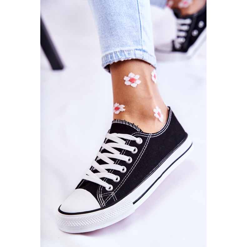 PJ1 Klasszikus női tornacipő megkötve, fekete legyen az enyém 1