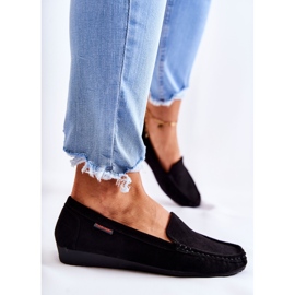 PH1 Női velúr fekete ékelt cipők La Cava 1