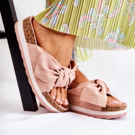 PG1 Papucs az olyan kényelmes rózsaszín platformon 1